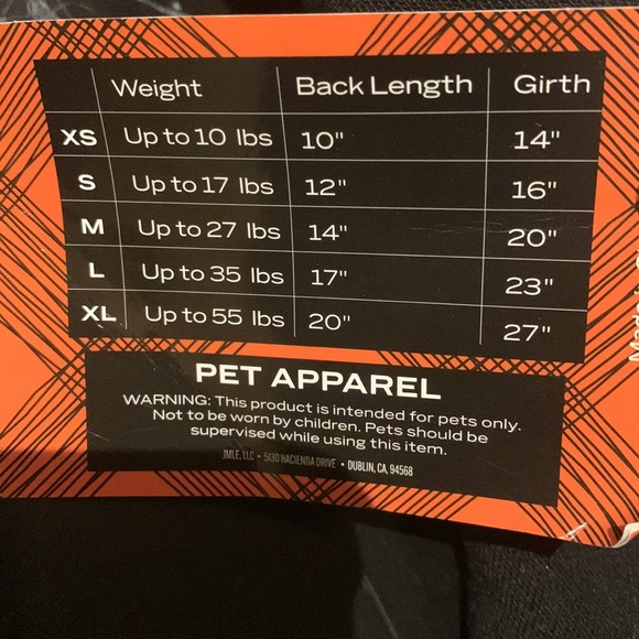 Little Boo size medium dog jacket/hoodie - Picture 4 of 6